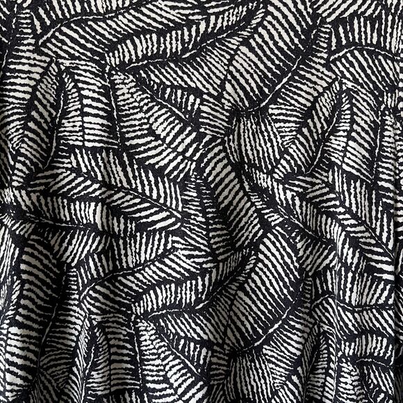 Hourglass Lilly Dress Womens XS/S Leaf Print Long Sleeve Midi Rayon Made in USA - Picture 5 of 12